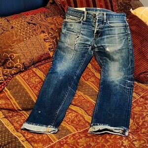 Abercrombie and Fitch/ slim straight /28x30 men' 100% cotton  jeans  -worn-